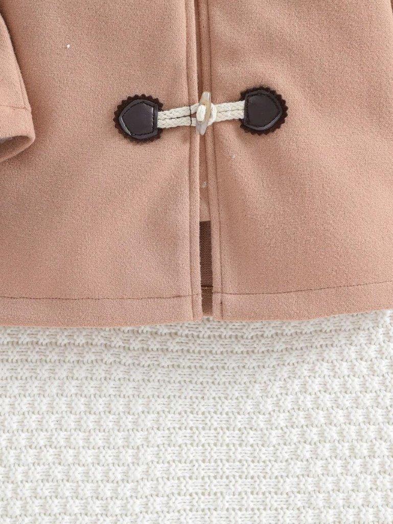Baby Hooded Plaid Duffle Coat