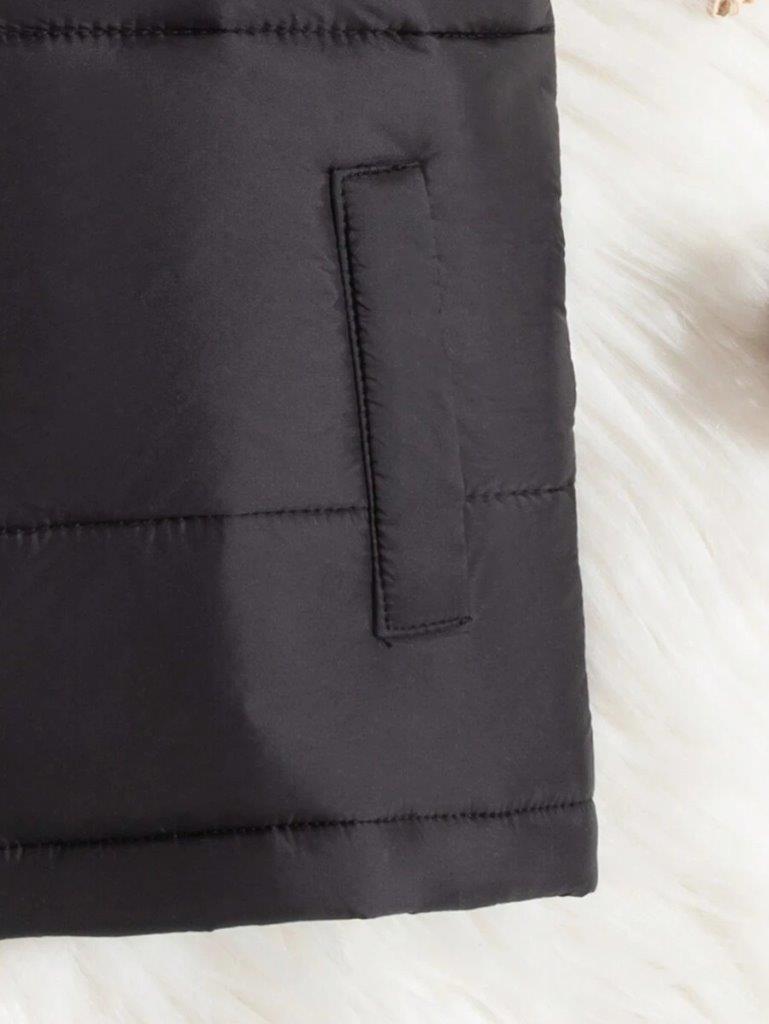 Baby Puffer Vest Jacket With Beanie