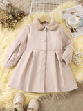 Toddler Girls Teddy Collar Coat