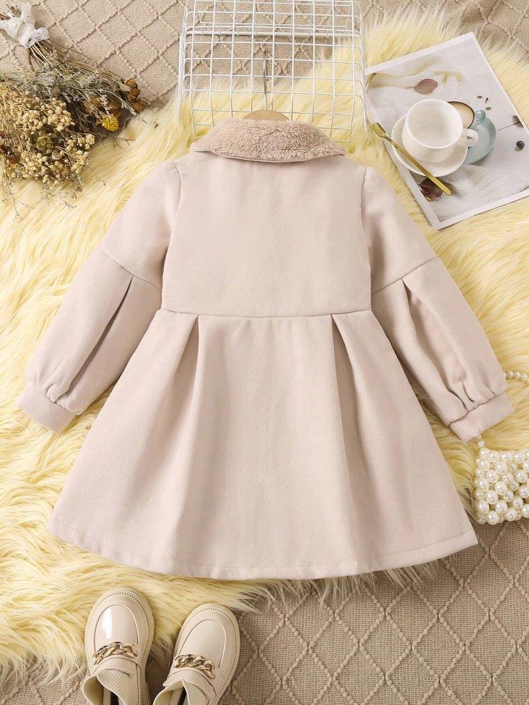 Toddler Girls Teddy Collar Coat