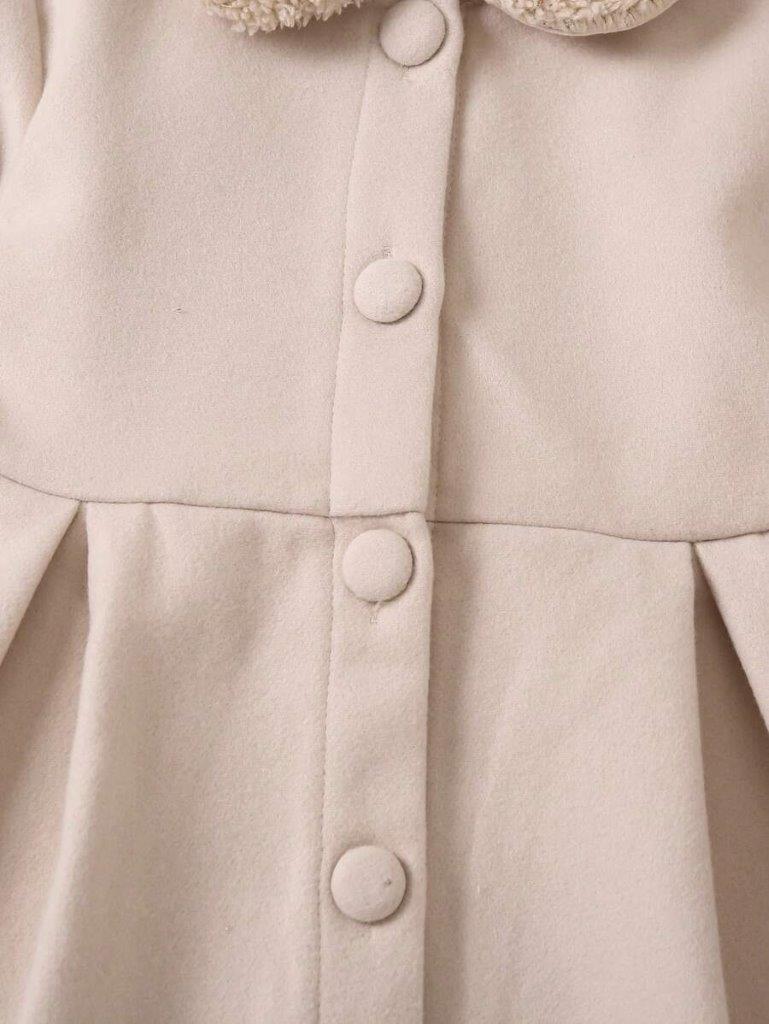 Toddler Girls Teddy Collar Coat
