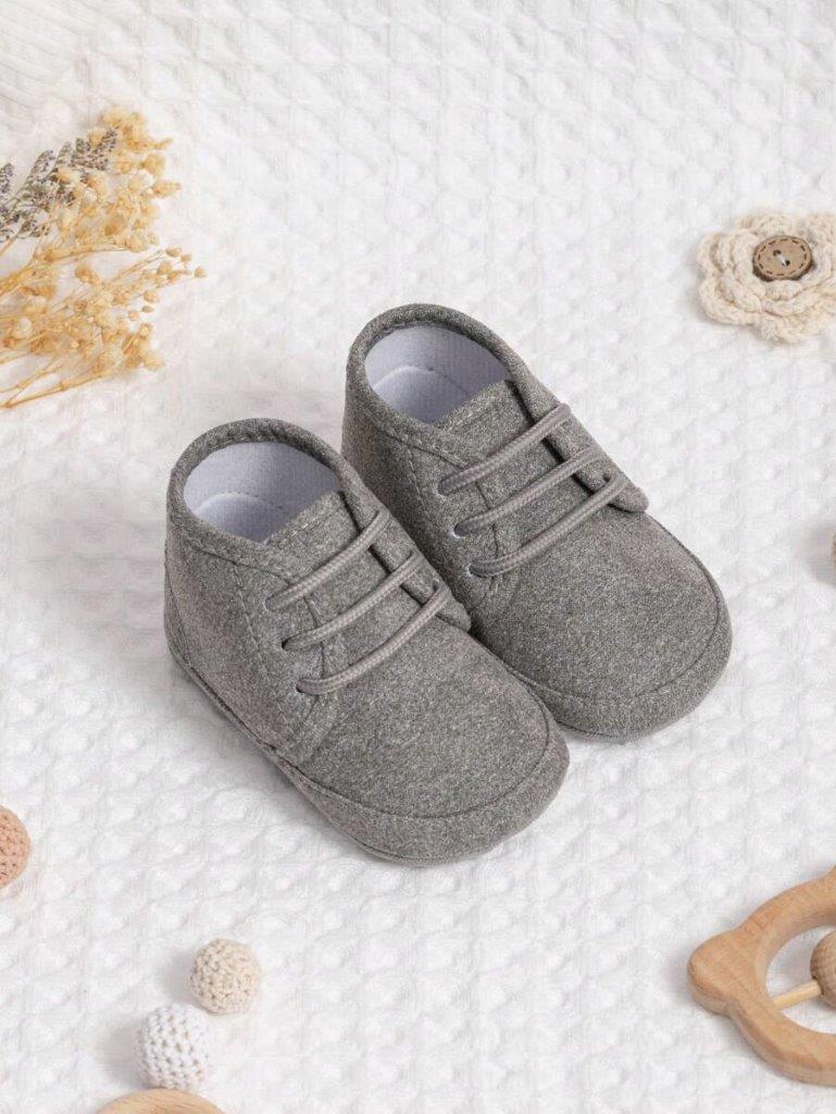 Baby Lace Up Grey Shoes