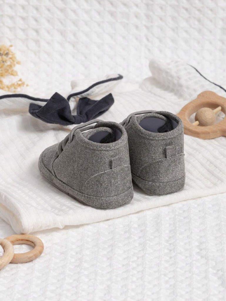 Baby Lace Up Grey Shoes