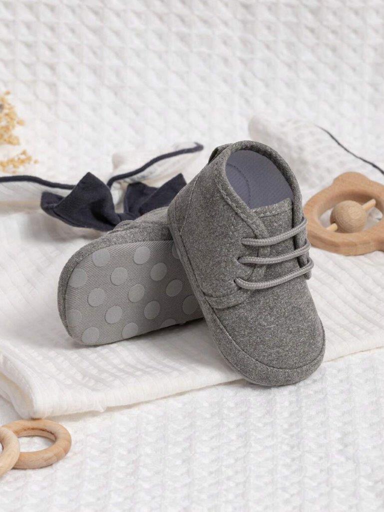 Baby Lace Up Grey Shoes
