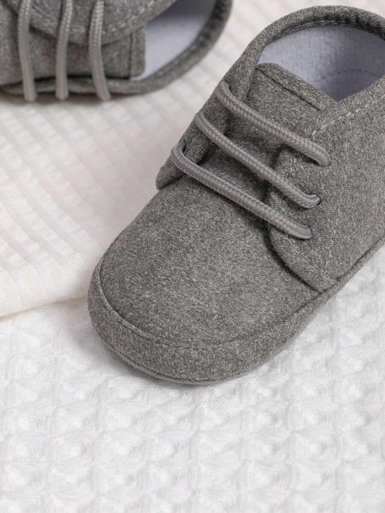 Baby Lace Up Grey Shoes