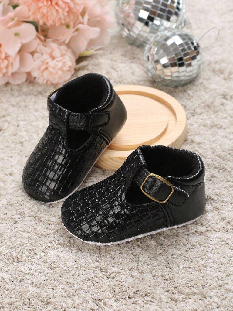 Baby Textured Flats Black