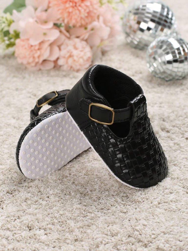 Baby Textured Flats Black