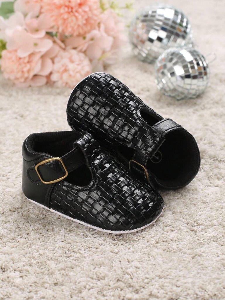 Baby Textured Flats Black