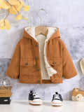 Baby Teddy Lined Button Jacket
