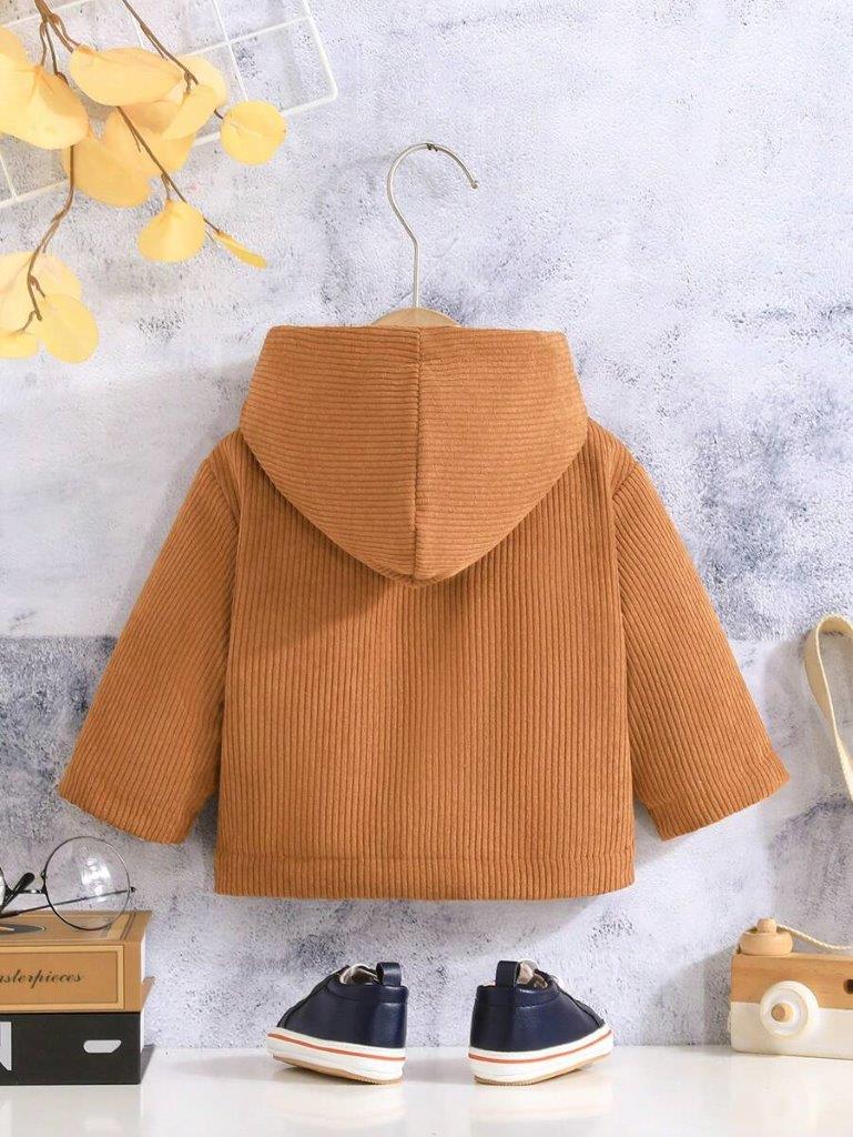 Baby Teddy Lined Button Jacket