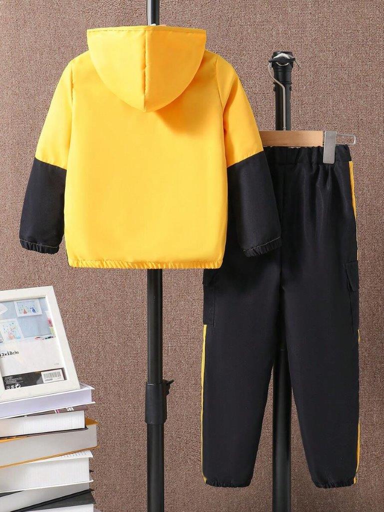 Toddler Boys Half Zip Jacket And Pants Set
