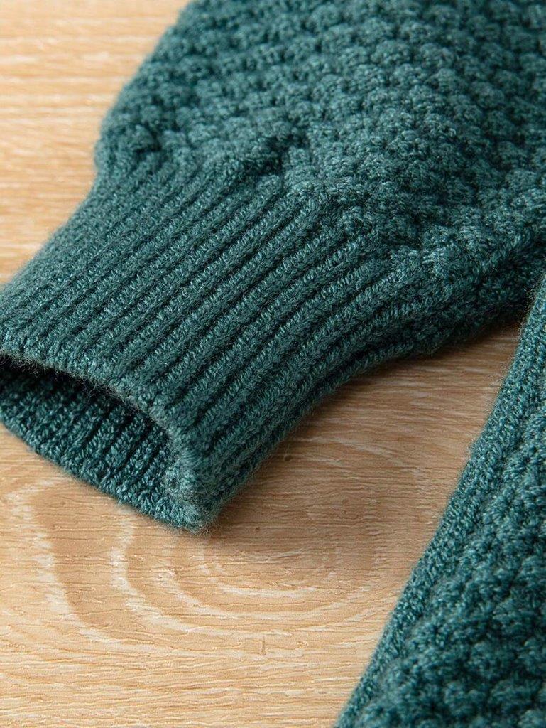Baby Green Cable Knitted Dress