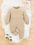Baby Unisex Cable Knitted Bodysuit