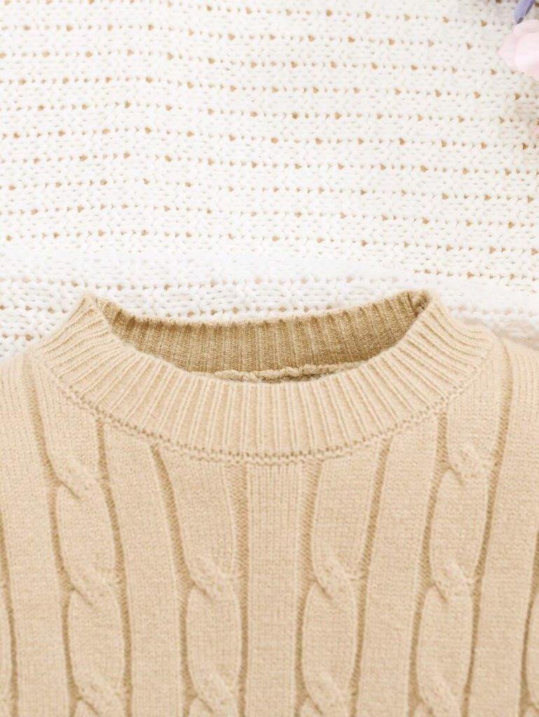 Baby Unisex Cable Knitted Bodysuit