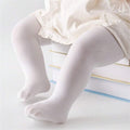 Baby Velvet Tights 1-2 Years White