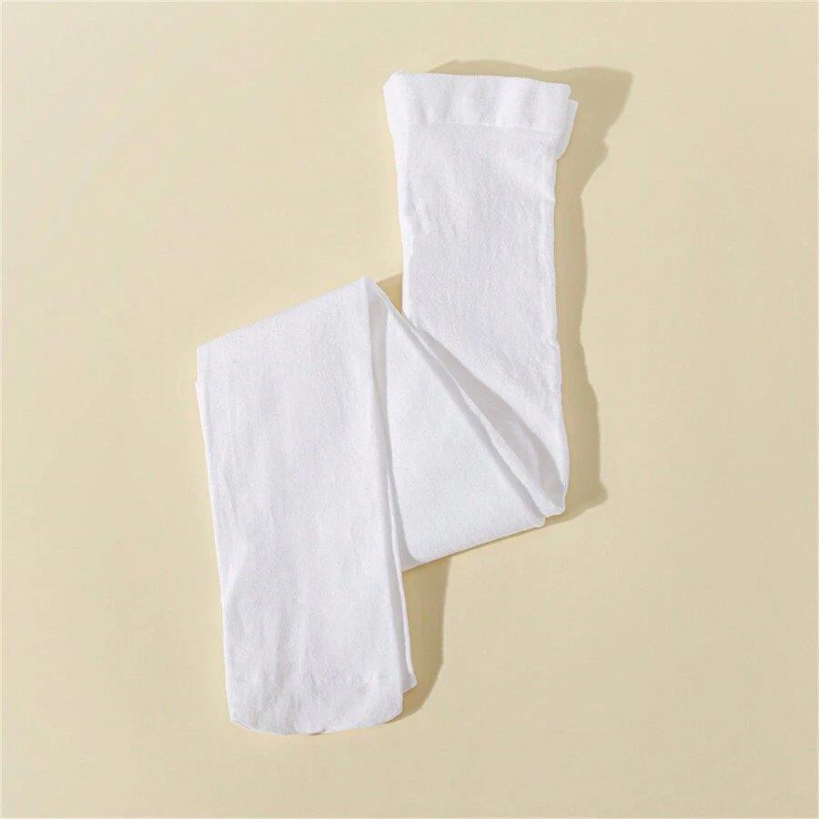 Baby Velvet Tights 2-3 Years White