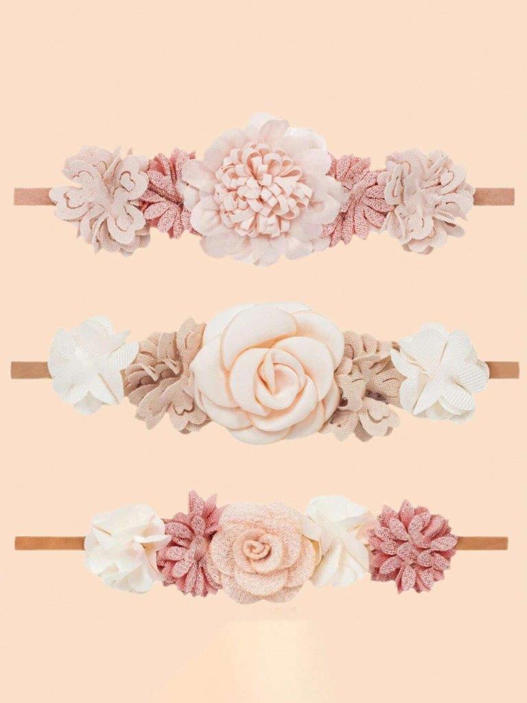 Baby 3 Piece Headband Set Mix 8