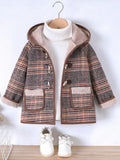 Toddler Girls Plaid Winter Coat