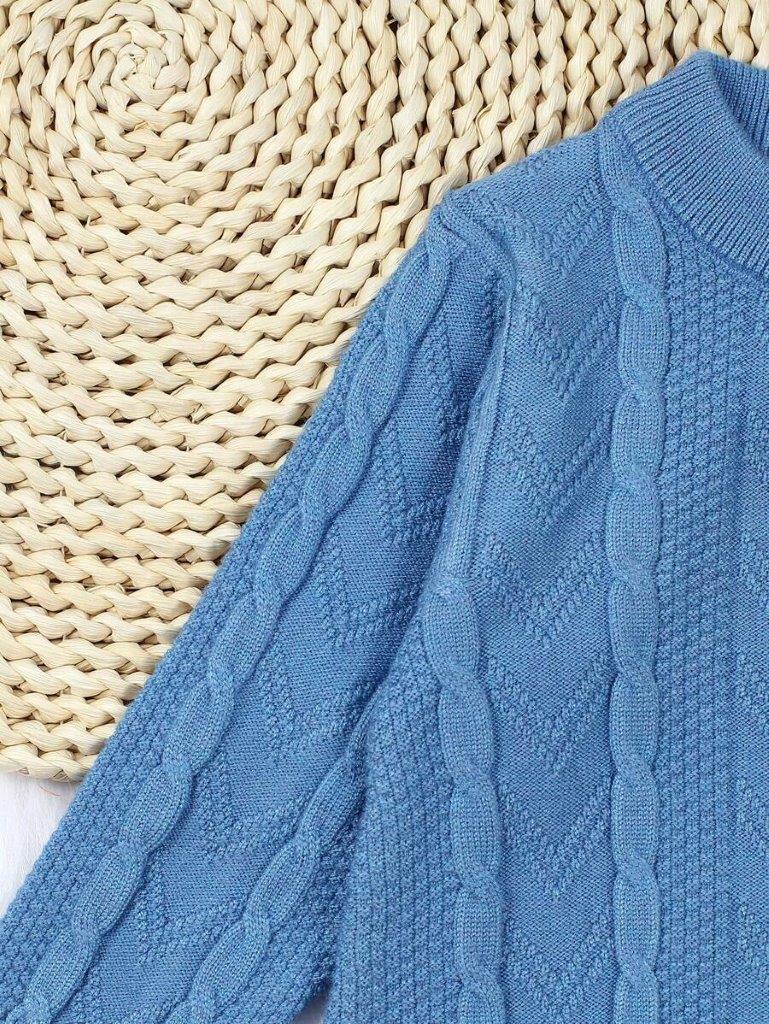 Baby Button Cable Knitted Jumpsuit