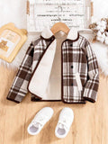 Toddler Boys Plaid Jacket