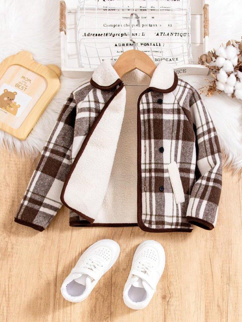 Toddler Boys Plaid Jacket