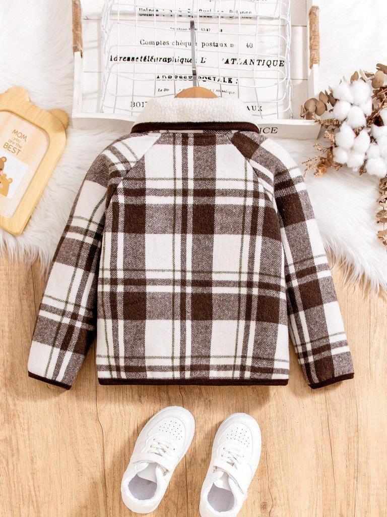 Toddler Boys Plaid Jacket