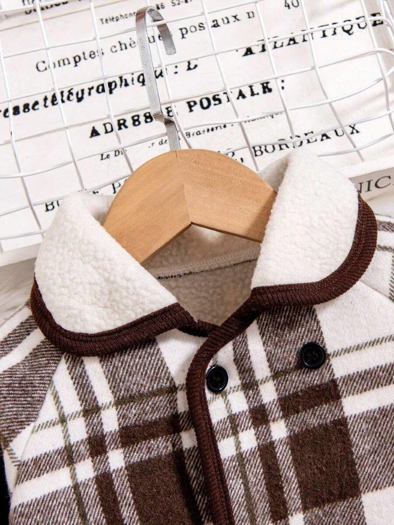 Toddler Boys Plaid Jacket
