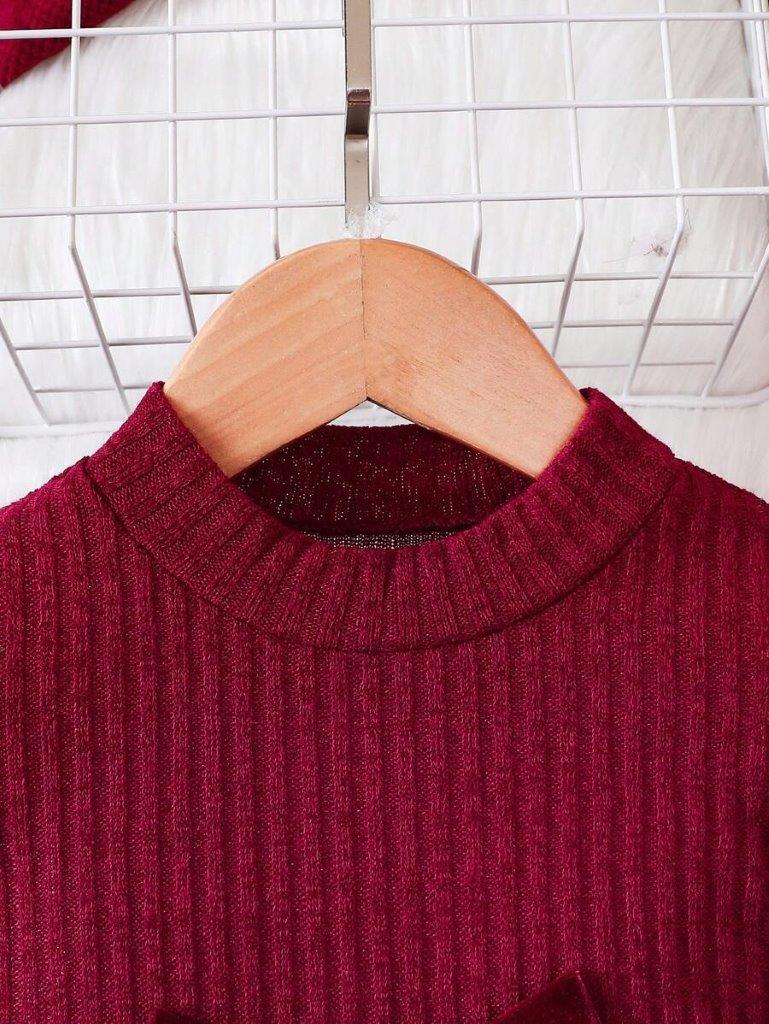 Baby High Neck Velvet Dress