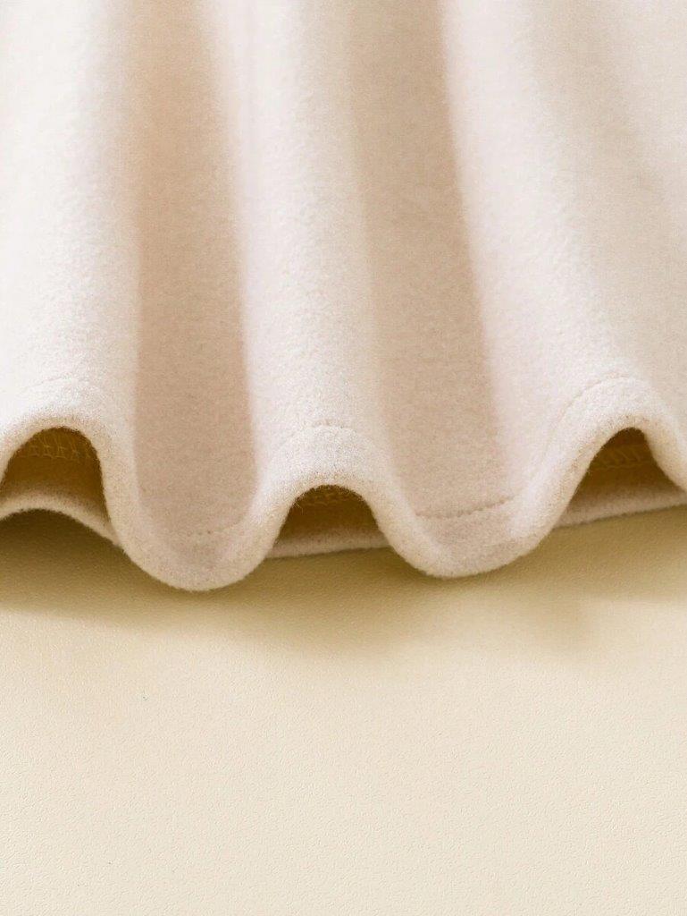 Toddler Girls Beige Cape Shawl Coat