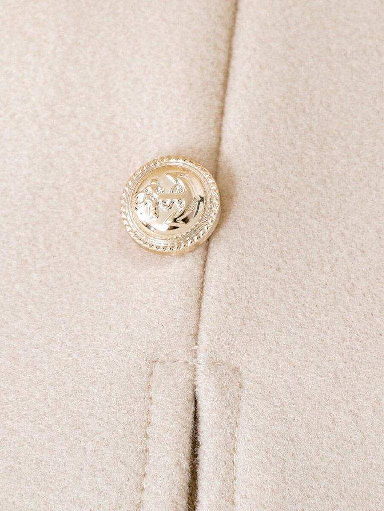Toddler Girls Beige Cape Shawl Coat