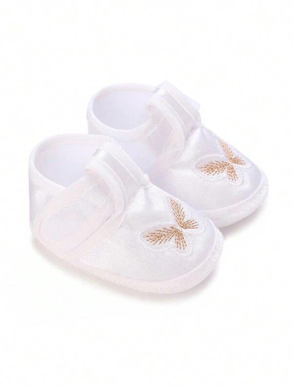 Baby Newborn Butterfly White Shoes