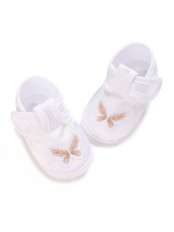 Baby Newborn Butterfly White Shoes