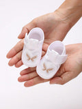 Baby Newborn Butterfly White Shoes