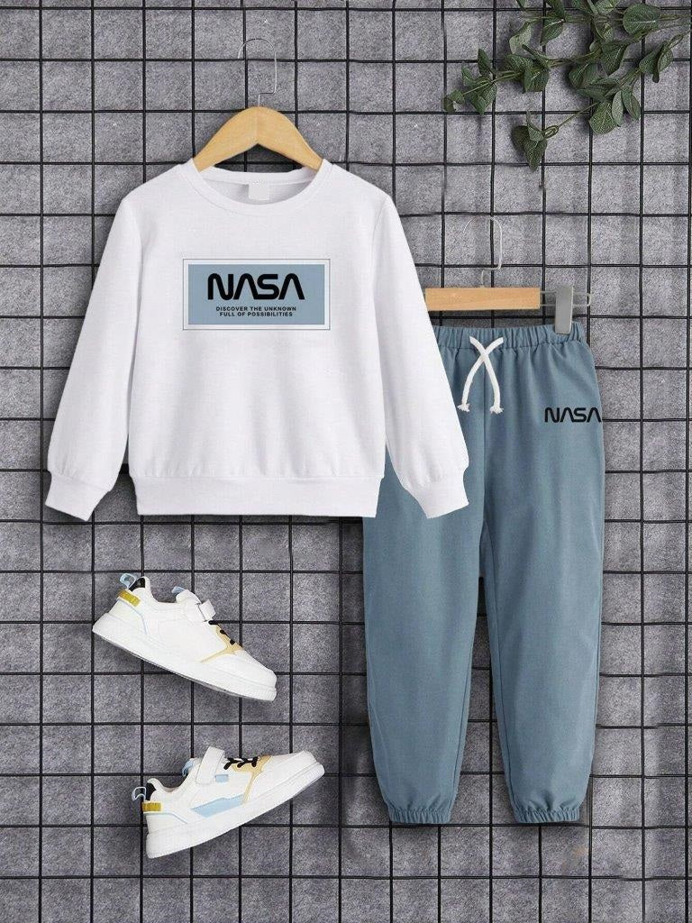 Toddler Boys Space Pullover And Pants Set
