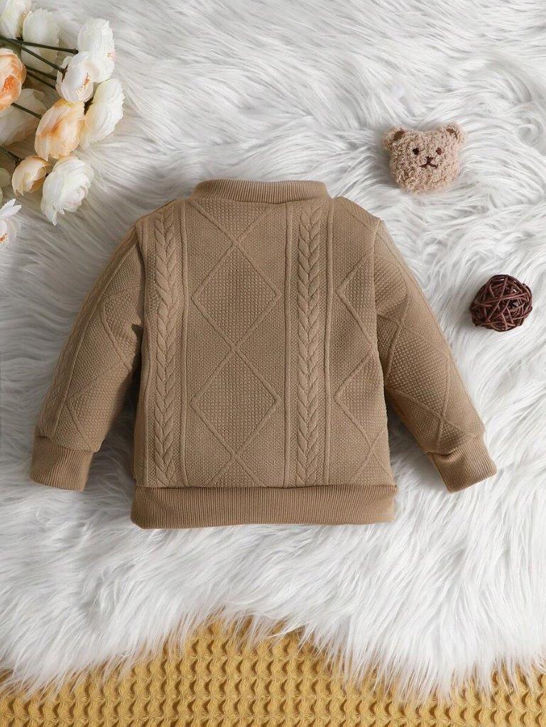 Baby Button Sweatshirt Khaki