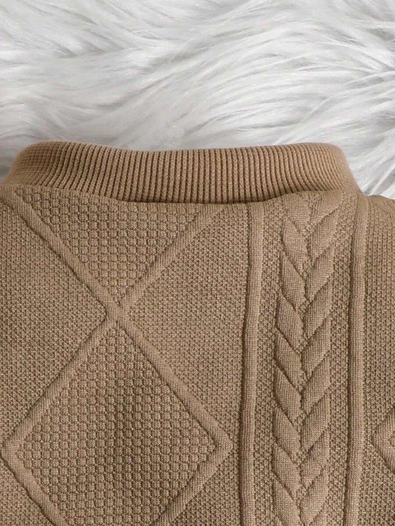 Baby Button Sweatshirt Khaki
