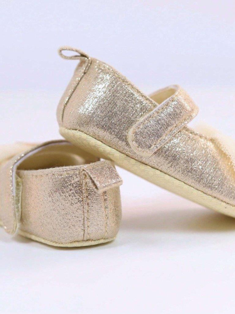 Baby Heart Princess Flats Champagne