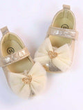 Baby Heart Princess Flats Champagne
