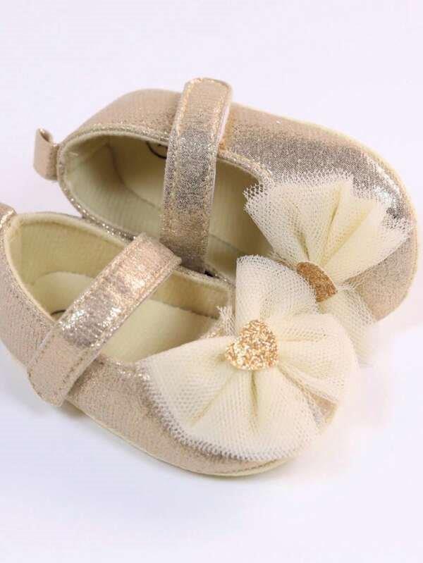 Baby Heart Princess Flats Champagne