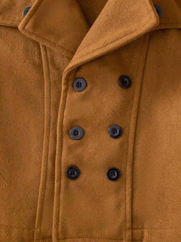 Baby Khaki Double Breasted Coat