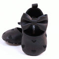 Baby Black Heart Pattern Flats