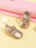 Baby Gold Bow Flats