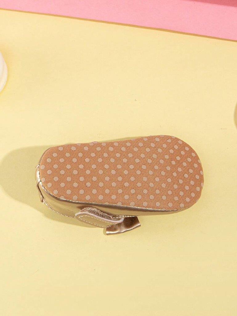 Baby Gold Bow Flats