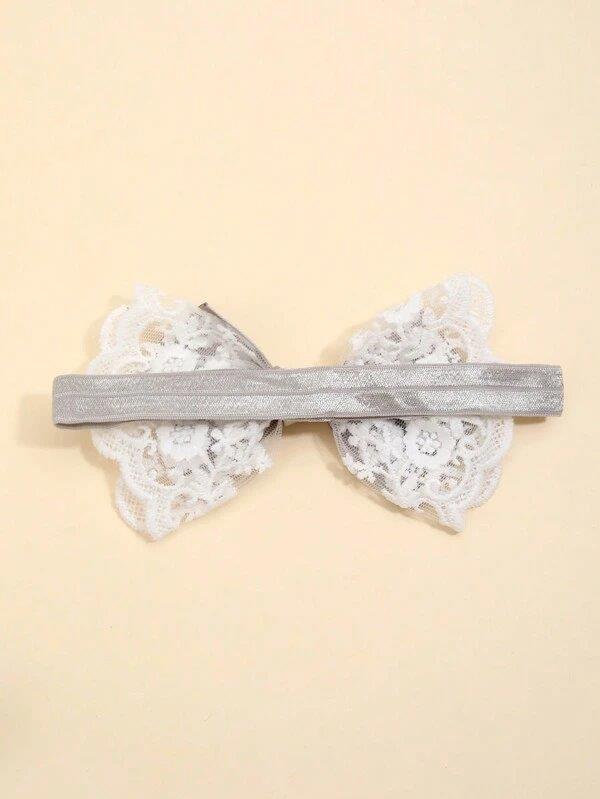 Baby 2 Piece Flower Headband Set Grey