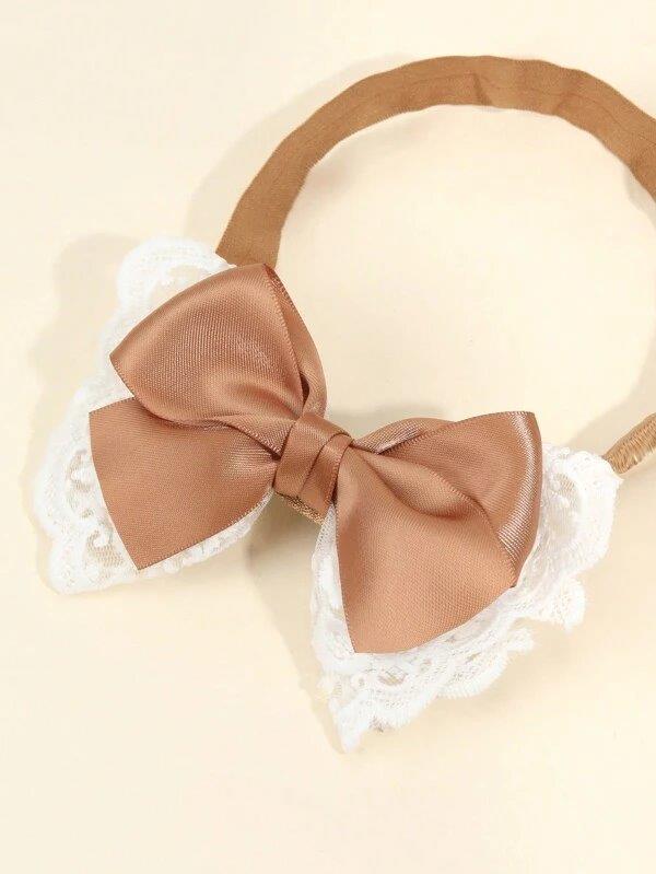 Baby 2 Piece Flower Headband Set Brown