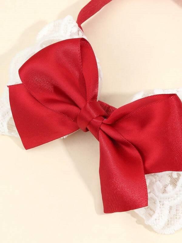 Baby 2 Piece Flower Headband Set Red