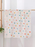 Baby Newborn Colour Heart Swaddle Blanket