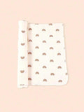 Baby Brown Rainbow Muslin Blanket