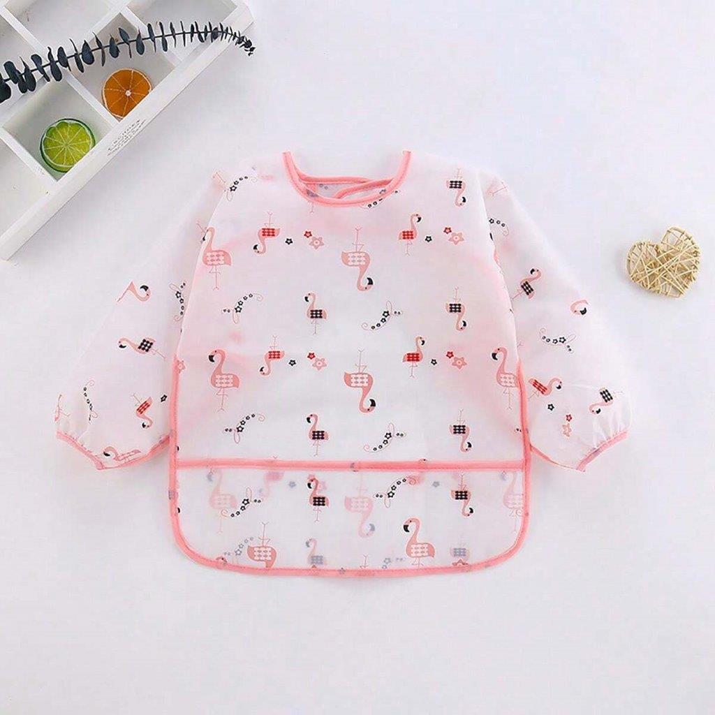 Baby Animal Print Bib Pink