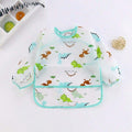 Baby Animal Print Bib Blue
